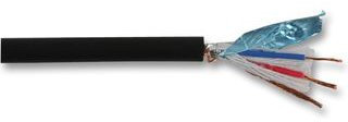 Cable-Core Black OFC 2 Core Microphone Cable Mic Per 50 metres