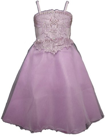 Cinda Vestido de la Dama de Honor Damita de Honor Lila 10-11 Años