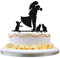 zhongfei Dekoration Kuchendeckel Silhouette mit DREI Katzen