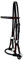 Thor Equine Sidepull mit rundem Leder Nasenriemen, Schwarz, Cob