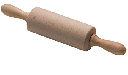 Lares Kinderbackzubehör - 1x Kindernudelholz 11cm - Buchenholz/Antihaftbeschichtet - Made in Germany