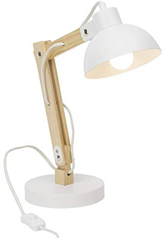 Brilliant Lampe Moda Tischleuchte weiß | 1x A60, E27, 2, geeignet für Normallampen (nicht enthalten) | Mit Schnurzwischenschalter