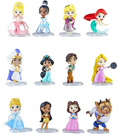 Hasbro Disney Prinzessinnen E6279EU5 E6279EU4 Disney Prinzessin 5 cm große Sammelfiguren, Puppen Überraschungsbox mit den beliebtesten Charakteren Comics, Serie 2