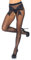 Leg Avenue Damen Strumpfhose gewebt mit großer Schleife im Schritt offen schwarz 20 DEN Einheitsgröße ca. 36 bis 40