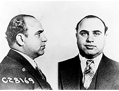 Gangster Capone Police Mugshot Old Photo Unframed Wall Art Print Poster Home Decor Premium