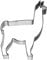 Birkmann Ausstechform Lama, Edelstahl, 8,5 cm