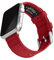 Archer Watch Straps - Correas de Reloj de Tela para Apple Watch (Rojo Carmín, Plata, 40/41/42mm)