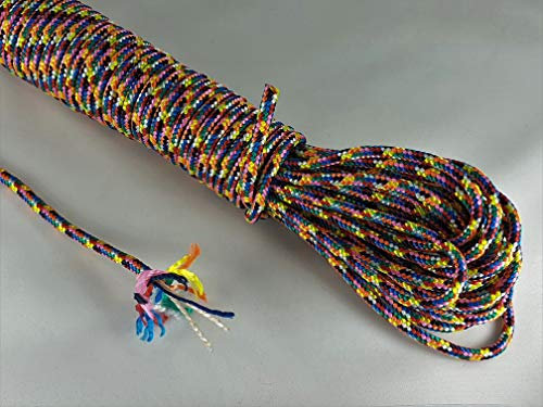 ANBP Buntes Polypropylenseil 5mm / 10m (0,49€/m) Pink Regenbogenfarben