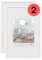 walther design Cadre photo walther design blanc 30 x 40 cm double pack, cadre en plastique New Lifestyle KV040WD