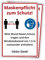 2 Stück Hinweis-Aufkleber 20 x 30 cm - Maskenpflicht und Mindestabstand zum Schutz - 200x300 mm - selbstklebend