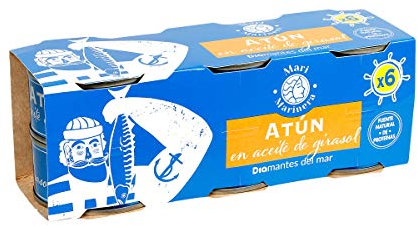 DIA MARI MARINERA atún en aceite de girasol pack 6 latas de 52 gr