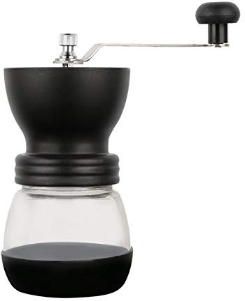 Coffee Grinder Bodum Manual Ceramic Burr Coffee Bean Grinder with Fortified Glass Storage Jar Durable Cafe Bean Mill Coffee Maker Kitchen Tools Grinding Miller Machine for Home