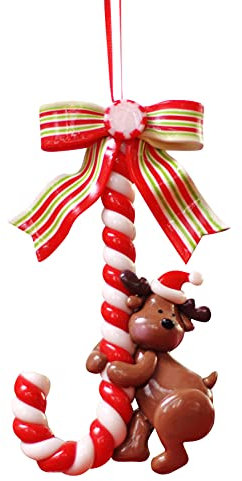 Zuckerstange Christbaumschmuck, Weihnachten Zuckerstangen zum Hängen Candy gewundene Deko Zuckerstangen Candy Canes als Baumschmuck Christbaumanhänger Weihnachtsbaum Schmuck Deko Anhänger Type C