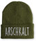 tshirtladen Arschkalt Mütze Olive - Statement Wintermütze mit Humor für Herren & Damen - ideal für Outdoor, Skifahren, Werkstatt oder Winterspaziergänge - Bestickt, weich
