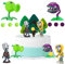 Tortenfiguren Kindergeburtstag, FainFun 4 Stück Mini Figuren Tortendeko Pflanzen und Zombies, Cupcake Topper Figuren Set, Cartoons Kuchen Topper, Kuchen Topper Dekoration Figuren für Kinder