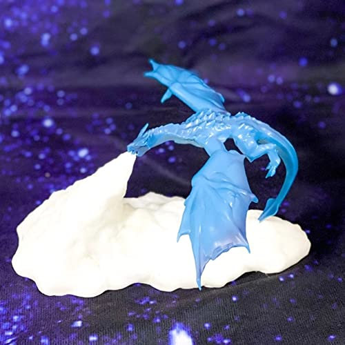 SPORTARC Ice Dragon Moon Lamp, 3D Printed Night Light Lamps LED Moon Light with USB Rechargeable, Fire Dragons Lamps Christmas Dragon Gifts