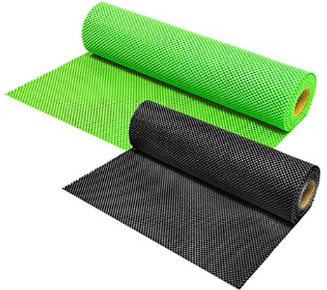 ZONOBI Drawer and Shelf Liner Heavy Duty Non Slip Kitchen Fridge Contact Paper Non Adhesive Washable Slip Stop Liner for Fruit,Vegetable Drawers (Color : Schwarz, Size : 0.8 * 50m)