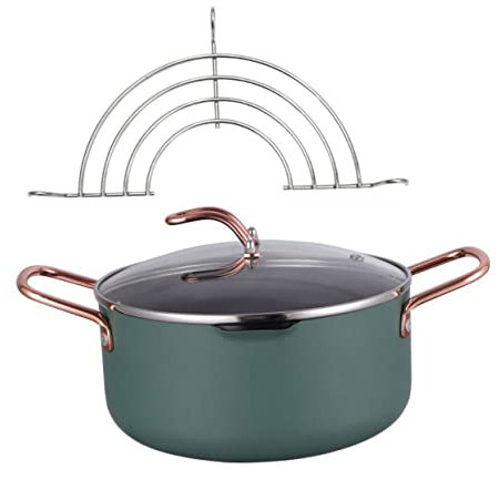 Angoily Non Stick Pot Cooking Pot Lid Soup Stock Food Supplement Household Cookware