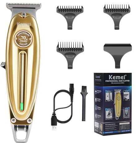 Kemei Professionelles Haarschneider Haarschneidemaschine Trimmer Herren Bartschneider Langhaarschneider Profi Friseur Wiederaufladbarer Der Konturen Haartrimmer Geschenke zum Vatertag