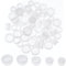 GORGECRAFT 100PCS 5 Tailles Bouchons de Salière et Poivrière en Plastique Bouchons de Bouteille de Vin Bouchon de Remplacement Couvercles de Secoueur de Bouteille Réutilisables Couvercles Ronds