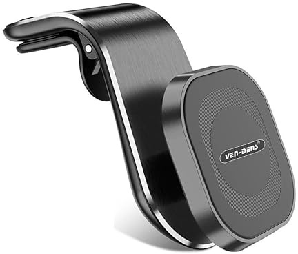 AMPLE Universal Magnetic Car Vent Phone Holder with 360° Rotating Mount | Universal magnetic car vent mount with strong N52 magnets, 360° rotation and secure grip for smartphones & small tablets.