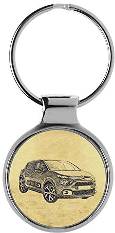 KIESENBERG 3D Porte-clés Cadeau pour Citroen C3 III Maintenance du modèle Fan A-5525
