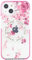Ted Baker Scattered Flowers Antishock Case Compatible with iPhone 15 Compatible with Magsafe - Clear Pink