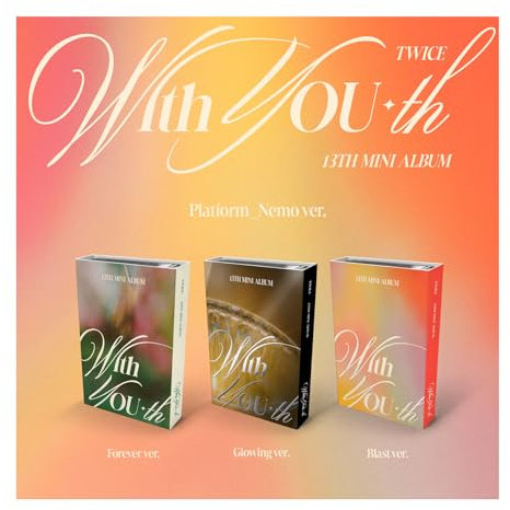 KPOP TWICE With YOU-th 13th Mini Album NEMO Forever Version Case+1p QR Card+9p PhotoCard+1p Lyric Paper+1p Special PhotoCard+1ea Manual Card+Tracking Sealed