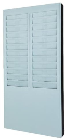 Time Card Rack Supporto a Muro 24 Slot da Parete Rack per Schede Perforate Parete Porta Tessere Carta da Muro Ufficio Lusso per registratore di presenze