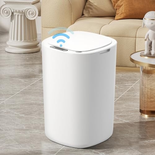Tutamaz Sensor Mülleimer 13L, Automatik Mülleimer mit Smart Sensor, Intelligent Mülleimer mit Deckel, Abfalleimer Küche Automatischer Touchless Mülleimer für Wohnzimmer Schlafzimmer Bad Büro Küche