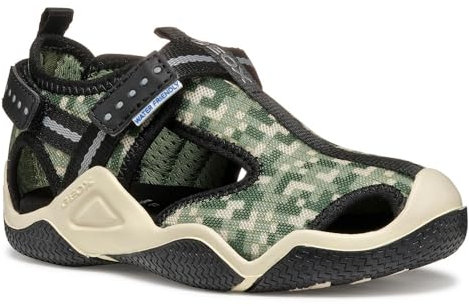 Geox JR Wader A Sandale, Olive, 28 EU