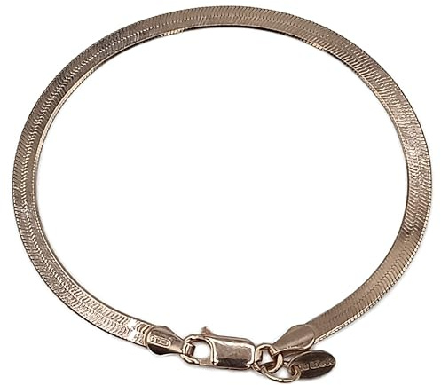 LA TRIADE STUDIO® - BRACCIALE DONNA ARGENTO 925 SCHIENA D'ASINO MADE IN ITALY – STILE ICONICO, FINITURA LUMINOSA, TRE FINITURE ICONICHE: ORO, ROSA E ARGENTO.