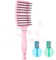 MOONIE'S Haarbürste ohne Ziepen, Premium Haar Bürste Entwirrbürste Detangler für lange Haare, Hair-Brush Haarpflege Paddelbürste für Damen Herren & Kinder, nasses & trockenes Haar, Rosa
