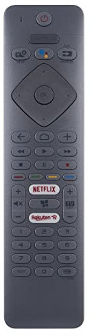 VINABTY RC0084401 398GM10BEPHN0012PH Sustitución del Mando a Distancia por Voz Apto para Philips TV 4K UHD LED Android TV 43PUS7354 50PUS7354 55PUS7354 65PUS7354 75PUS7354 RC4154401/01R 996599002217