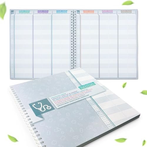 KOCHDIALOG 1 x Praxisplaner 2025 Praxisbuch im 15 Minuten Takt, 2 Spalten/Tag Arzt Praxis Terminbuch als extra großes Bestellbuch 33x30cm