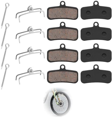 4 Paar Fahrrad BremsbeläGe,Passend FüR Shimano BremsbeläGe,Shimano D03s D02s Saint Br-M810 Br-M820 Deore Xt Br-M8020 Br-M8120 Zee Br-M640 XTR Br-M9120 Tektro Hd E725 M735 M745 M750 Trp Sl