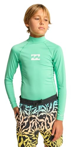BILLABONG 2026 Junior Waves All Day Long Sleeve Rash Vest - Acid Green