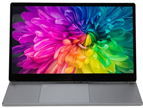 Plyisty Laptop Tablet, 12 GB DDR5 RAM -Schwerkrach -Seor RGB Retroilluminazione da 15,6 Pollici Touchscreen Gaming Laptop 4096 Pressione per la Scuola (Spina europea 256GB)