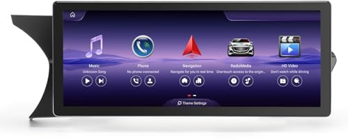 Erisin 10,25 Zoll Android 14 Autoradio mit GPS Navi für Mercedes Benz C Klasse W204 S204 NTG 4.5 Unterstützt Bluetooth 5.1 CarPlay Android Auto WiFi 4G DAB+ USB DSP Canbus SWC Qualcomm 8-Kern 4GB+64GB