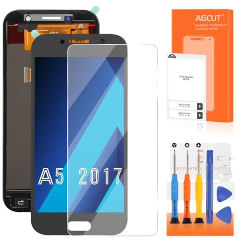 Écran LCD pour Samsung Galaxy A5 2017 LCD Display pour Galaxy A5 2017 A520 SM-A520F SM-A520K Ecran Replacement Tactile Digitazer Assembly avec Réparation kit (Incell, Noir sans Cadre)
