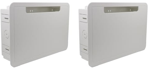 Eieenotee 2pcs 9 Inch In-Wall TV Media Box-Recessed TV Outlet&Network Enclosure for //Fire
