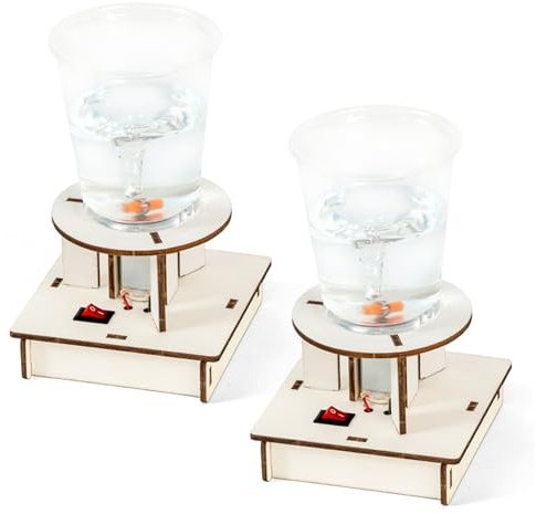 Tornado Maker 2 Set Tornado educativo in una bottiglia Simulatore magnetico scientifico Giocattoli alimentati a batteria per bambini per laboratorio di scienze Giocattolo per creatori di classi sc