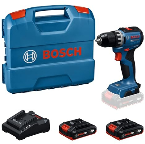 Bosch PRO Akku-Bohrschrauber GSR18V-52 | Extrem kompakter Bohrschrauber für effizientes Schrauben GSR18V-52 (2xGBA2,0Ah; LC) Akku-Bohrschrauber