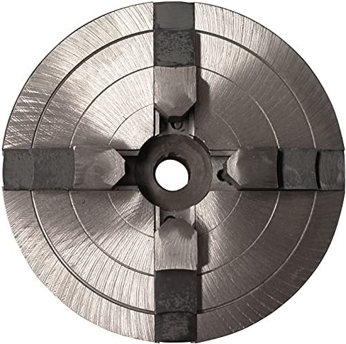 Güde 11418 Backenfutter zentral justierbar (4 Backen, Aufnahmegewinde M18 IG, Spannbereich 8-170 mm, Backenfutter-ø 150 mm, schwere Guss-Ausführung, passend für Drechselbank Typ 1000 + GDM 1000)