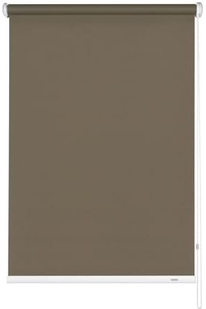 Gardinia Seitenzug-Rollo zum Abdunkeln, Decken-, Wand- oder Nischenmontage, Lichtundurchlässig, Alle Montage-Teile inklusive, Mocca, 112 x 180 cm (BxH), 6341112180