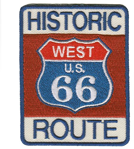 AUFNÄHER Patches - West USA Historic Route - 06032 Gr. ca. 4,5 x 7 cm