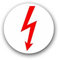 Aufkleber/Sticker Elektro Blitz Strom Hochspannung Elektriker Spaß 7x7cm A3102