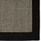 casa pura® Sisal Teppich aus Naturfasern | grau | mit Bordüre aus Baumwolle | pflegeleicht | Größe wählbar (200x290 cm)