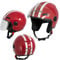 A-Pro Motorradhelm Motorrad Roller Offenes Jet Helm Viser ECE 22-06 Rot XS