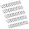 5x Lüsterklemme | 12er Reihe | 10 mm² • max. 10 A | Lüsterklemmen mit doppelter Schraubklemme | Transparent Weiß | 5 Stück